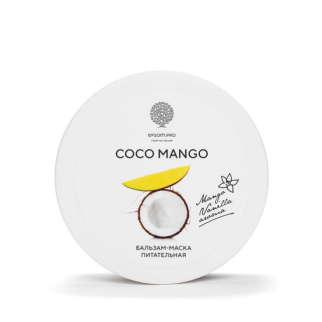 Купить Питательная бальзам-маска «COCO MANGO HAIR BALM-MASK» для сухих и поврежденных волос 200 мл