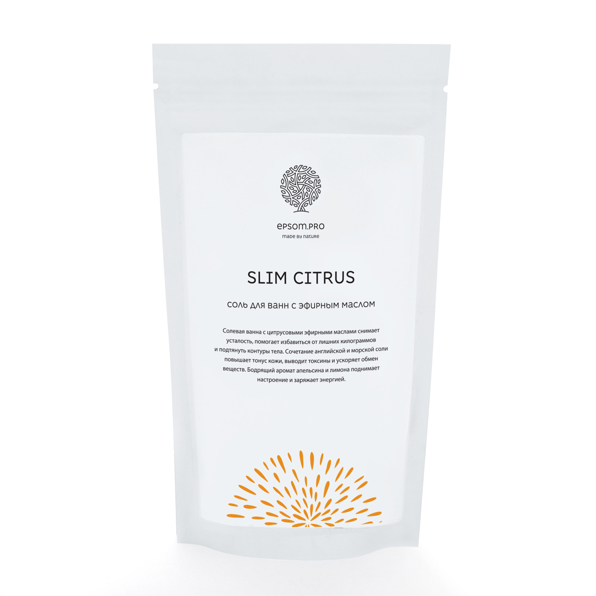 Аромасмесь соли с цитрусовыми маслами SLIM CITRUS 500г