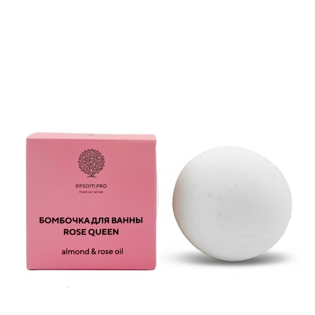 Купить Бомбочка "ROSE QUEEN" с бутонами роз и гималайской солью 120 г