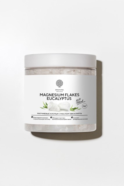 Купить Магниевые хлопья с маслом эвкалипта "MAGNESIUM FLAKES EUCALYPTUS" 400 г