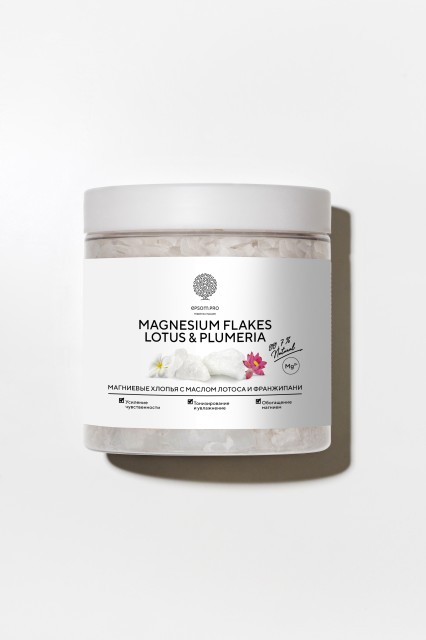 Купить Хлопья магниевые "MAGNESIUM FLAKES LOTUS & PLUMERIA", 400 г