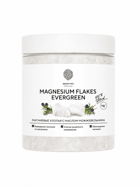Купить Хлопья магниевые "MAGNESIUM FLAKES EVERGREEN", 400 г