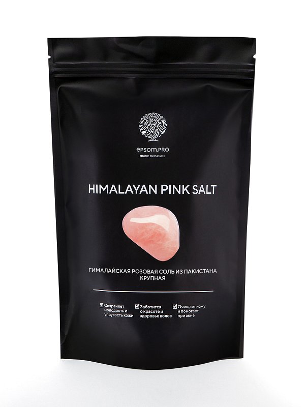 Гималайская розовая соль "HYMALAYAN PINK SALT" крупная 1 кг 1