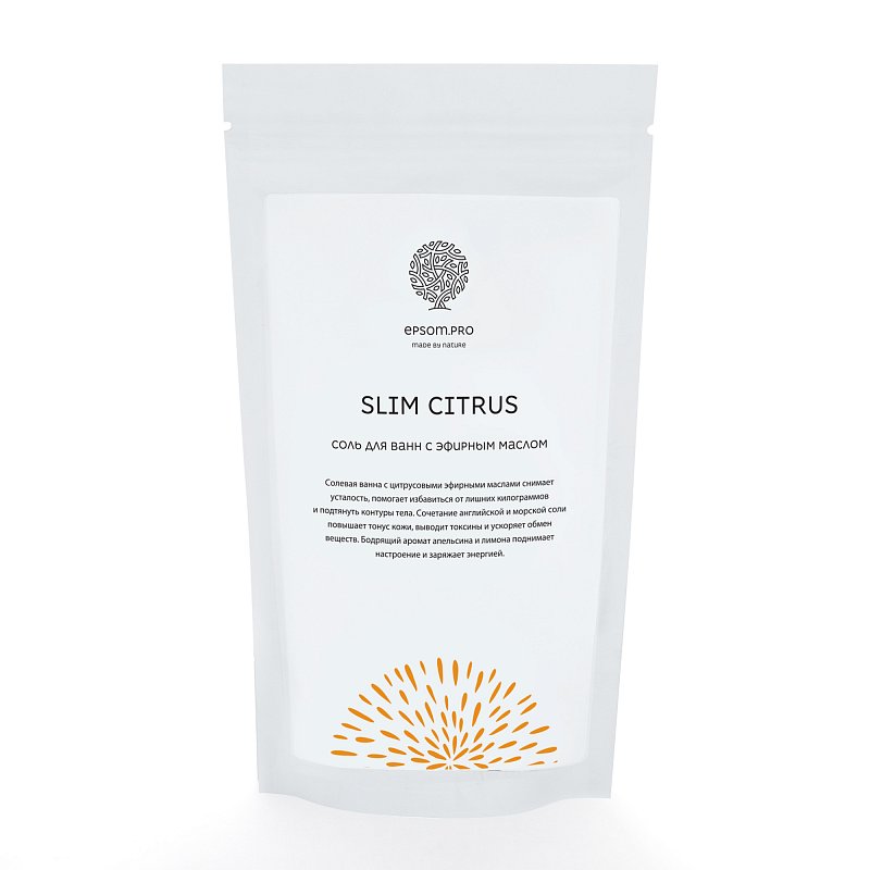 Аромасмесь соли с цитрусовыми маслами "SLIM CITRUS" 500г 1