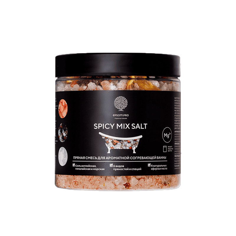 Аромасмесь (Шиммер) для ванны пряный «SPICY MIX SALT» 480 г 1