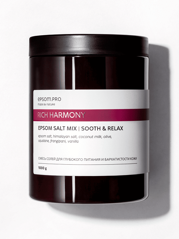 Смесь солей для ванны с кокосовым молоком и цветами мальвы SOOTH & RELAX, 1 кг 2