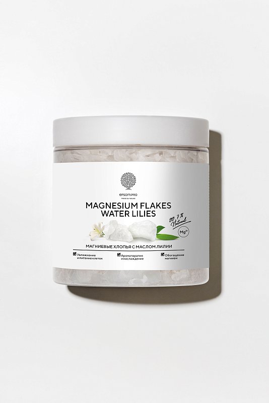 Хлопья магниевые "MAGNESIUM FLAKES WATER LILIES", 400 г 1