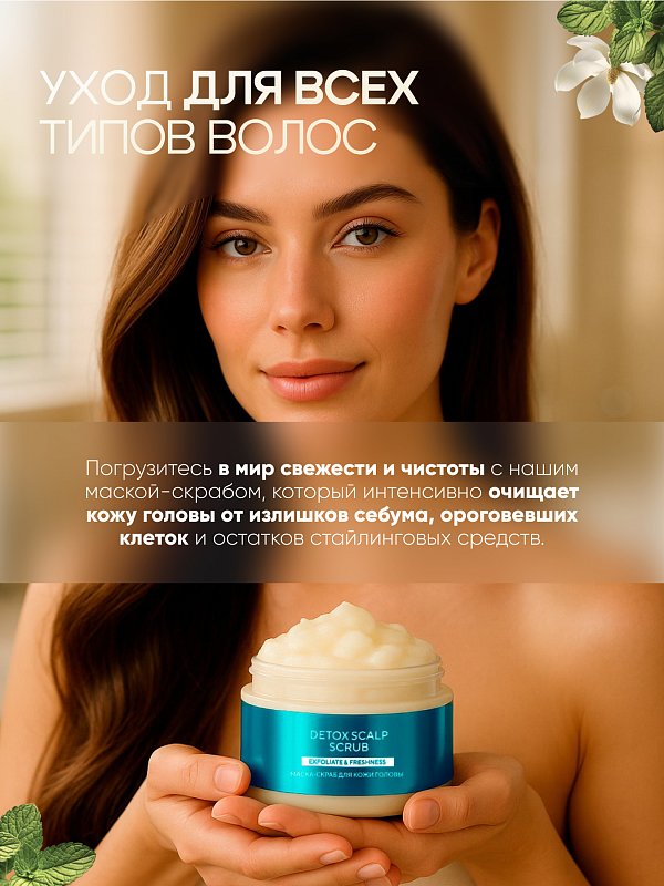 Маска-скраб для кожи головы "Detox Scalp Scrub", 250 г 4