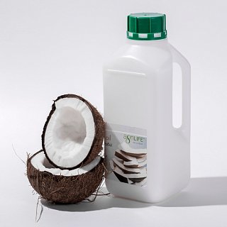 Кокосовое масло первого холодного отжима органическое, нерафинированное, объем 900 мл