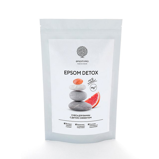 Купить Аромасмесь соли для ванны "EPSOM DETOX" с детокс-эффектом 1 кг